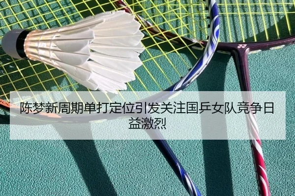 陈梦新周期单打定位引发关注国乒女队竞争日益激烈